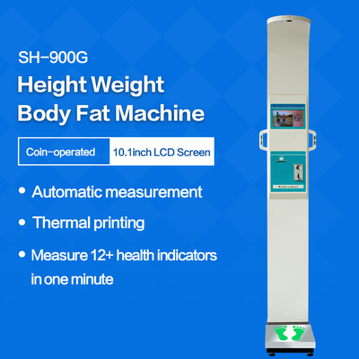 Height And Weight Body Fat Analyzer Scale Coin Operated Digital