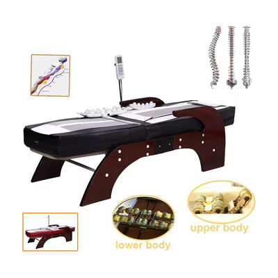 Thermal Korea Music Jade Massage Bed Hot Stone Rolling Therapeutic Electric Heating Spine Care Infrared Massage Bed