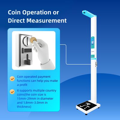 Coin Operated Height Weight BMI Vending Scale with LCD Display OEM/ODM Customization