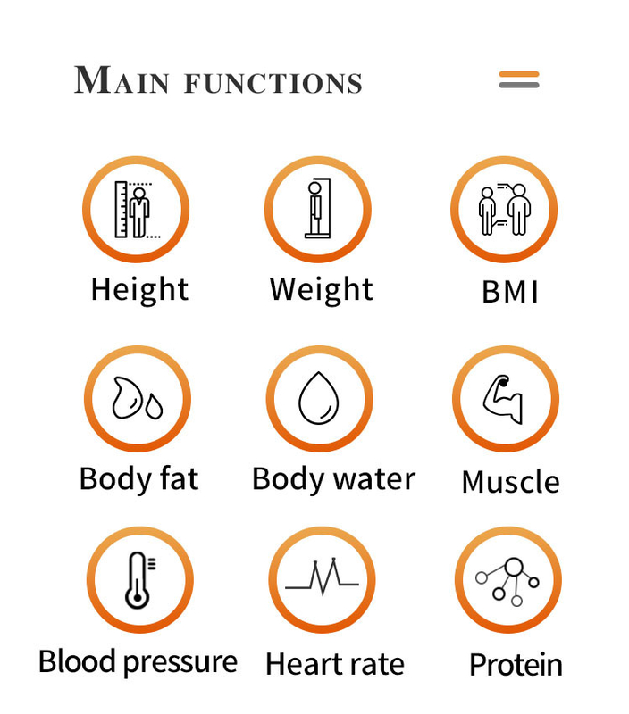Automatically Height Weight Bmi Blood Pressure Machine Intelligently Body Fat Calculator Scale