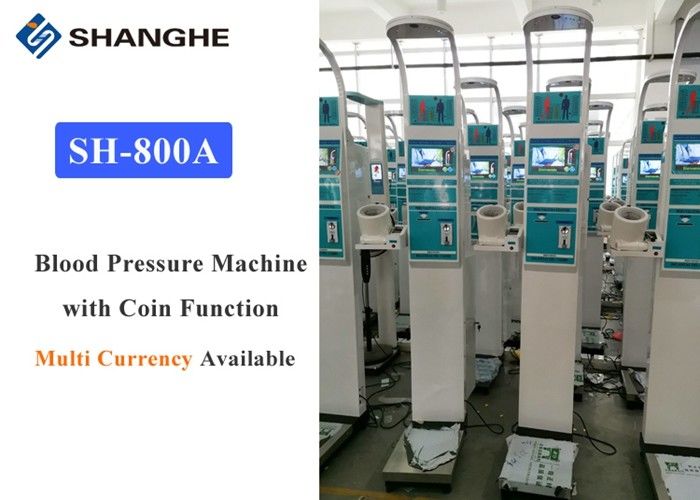Intelligent Height Weight Bmi Blood Pressure Machine 40 - 180 Pulse / Min Pulse