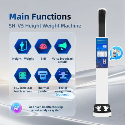 SH-V5 デジタルモバイル測定装置身長体重 BMI スケールマシン